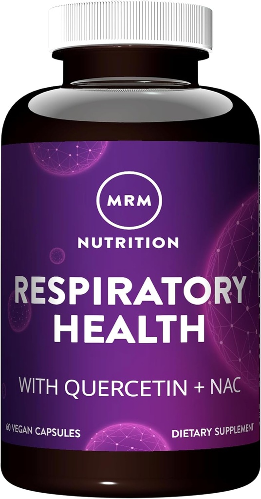 MRM Respiratory Health | mit Quercetin + NAC | Unterstützt Leber- und Mitochondriale Gesundheit | Vegan + Non-GMO + Glutenfrei | 30 Portionen