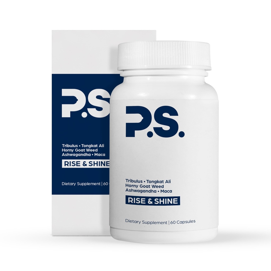 PS Booster naturel de testostérone pour les hommes - Suppléments D3 et Zinc Premium pour les hommes avec Tribulus, Weed Horny Goat, et Tongkat Ali - Suppléments de test et d'énergie (60 capsules)