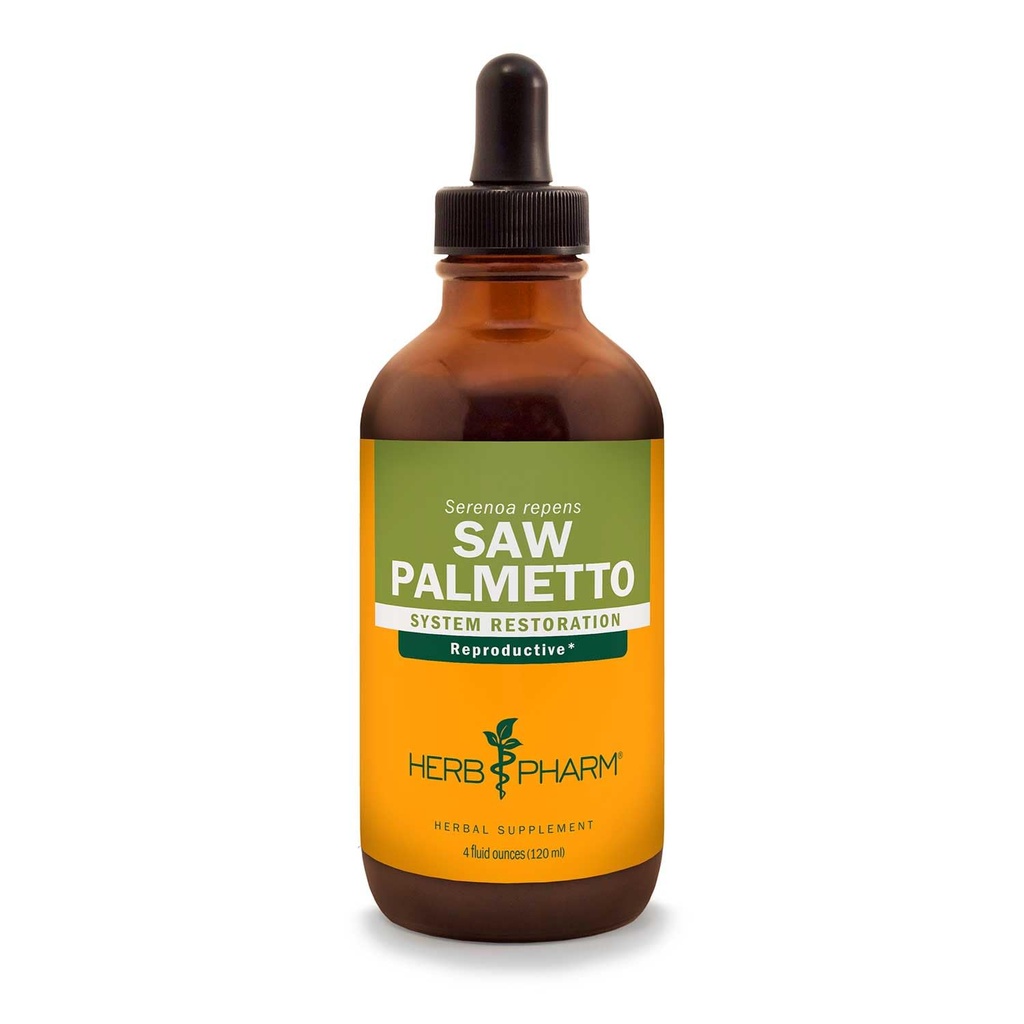 Kräuter Pharm Saw Palmetto Berry Flüssiger Extrakt für Prostataunterstützung - 4 Unze