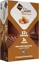 NuGo Slim Dark Chocolate Roasted Peanut, 16g Protein, 2g Zucker, 7g Fiber, Low Net Carb, Keto Friendly, Glutenfrei, 12 Count