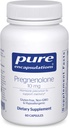 Pure Encapsulations Pregnenolone 10 mg - Unterstützung Speicher & Hormon Balance * - Hormone Precursor - Glutenfrei & Non-GMO - 60 Kapseln