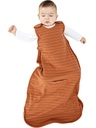 Woolino Merino Wolle und Bio-Baumwolle Ultimate Sleep Sack - 4 Saison - Zwei-Wege Reißverschluss Verstellbare Schlaftasche - Universal Größe Schlafsack für Baby (2-24 Monate) - Rust