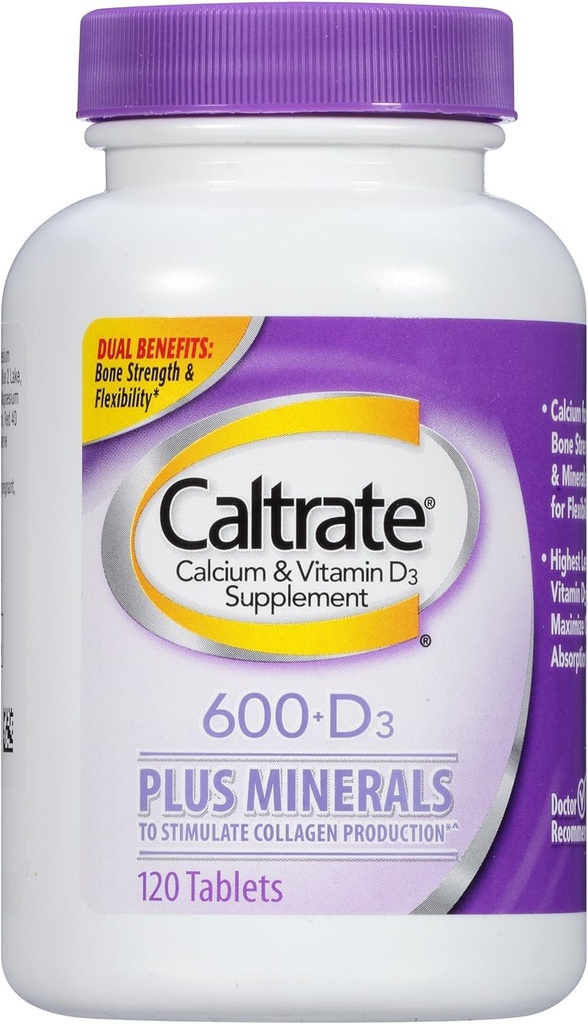 Caltrate Bone Health Advanced 2in1 Dual Action Minerals, 120 Tabletten