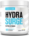 Jacked Factory HYDRASURGE Elektrolytpulver - Hydration Supplement w/Key Minerals, Himalaya Meersalz, Kokosnusswasser - Keto Friendly, Naturally Sweetened - 60 Servierungen, Limonade