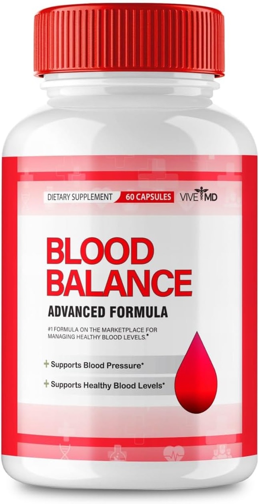 VIVE MD Blood Balance Supplement - Offizielle Formel - Blut Balance Supplement, extra Stärke mit Vitamin C, Turmeric Root Powder, Zink Bewertungen (60 Kapseln)