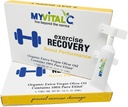 Supplément de récupération d'exercice - Pure ESS60 en huile d'olive vierge supplémentaire biologique pour la récupération avant/après l'entraînement- Pack de 30 tubes - 5 ML Chaque