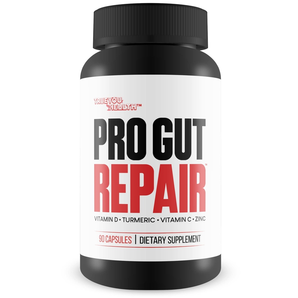 Pro Gut Repair - Leaky Gut Repair Supplements - High Fiber Natural Formula w/Vitamin C & Vitamin D - Turmeric - Zink Gut Lining Repair Support - Förderung der Verdauungsgesundheit