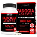 Fadogia Agrestis Extrakt 1000mg pro Servieren - [Maximale Stärke] - Kraft, Antrieb, sportliche Leistung, Muskelmasse - Third Party Tested - Zero Fillers - Glutenfrei, Non-GMO, Vegan Capsules