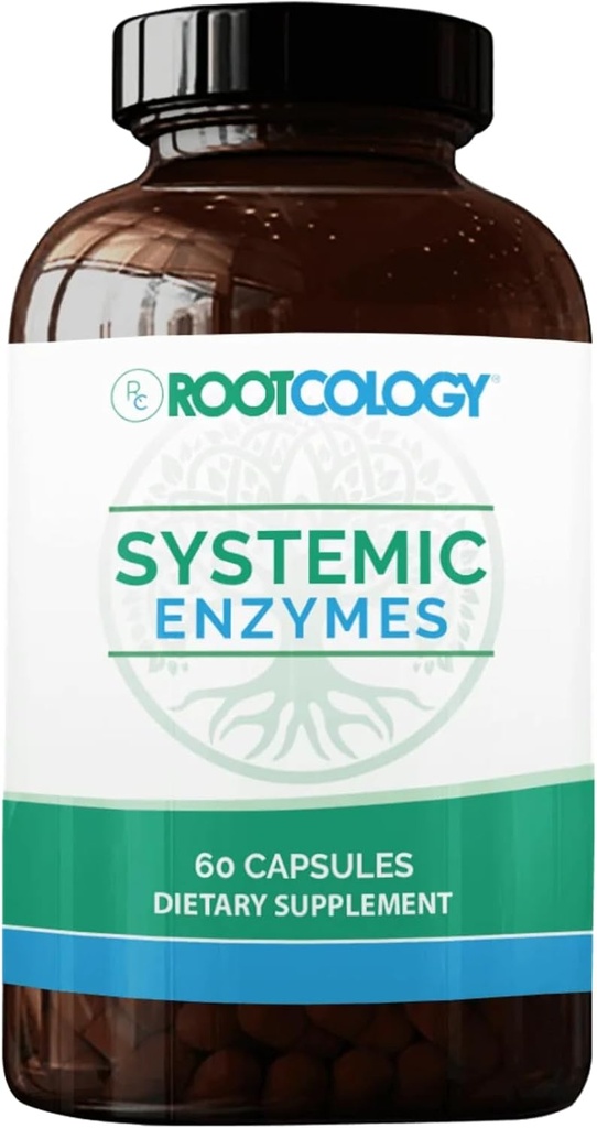 Rootkologie von Dr. Izabella Wentz | Systemische Enzyme | Unterstützung Normale Gewebereparatur mit Kurkuma- und Ingwerextrakt | Natürliche Unterstützung für gesunde Heilung | 60 Kapseln