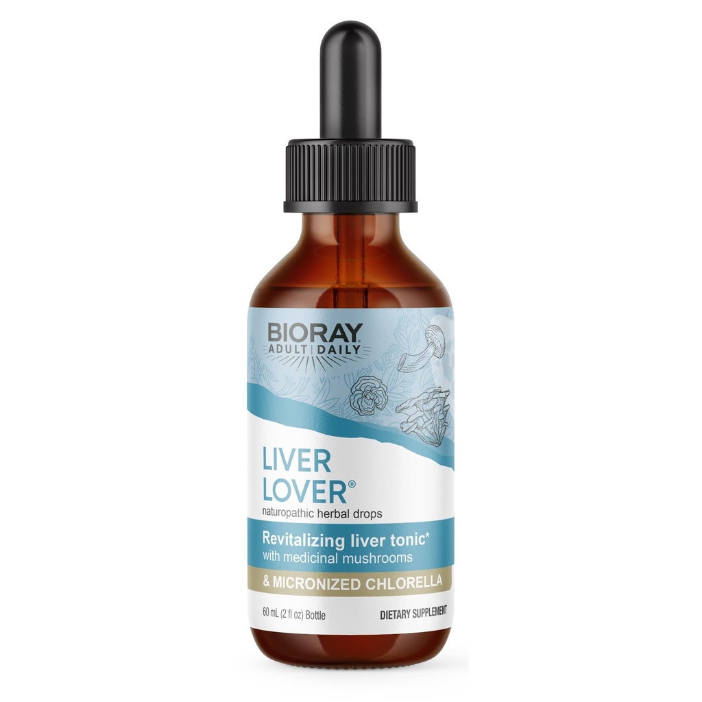 BIORAY Daily Liver Lover - 2 fl oz - Unterstützt die Leber & Adrenals - Non-GMO, Vegan, Glutenfrei