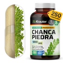 BIO KRAUTER Chanca Piedra Stone Breaker Capsules - 1200 mg Stonebreaker für Kidney Cleanse - 250 Chanca Piedra para Los Riñones Caps - Vegan Gallbladder Supplements