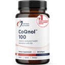 Designs für Health CoQnol 100mg - CoQ10 Ubiquinol mit Superior Bioverfügbarkeit + Exklusive Absorptionstechnologie - Doppel CoenzymeQ10 Boost mit GG - Herz, Gesunde Alterung + Zellunterstützung (60 Softgels)