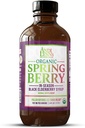 Andi Lynn’s SpringBerry, Organic Black Elderberry Syrup, Pollen Defense & Sinus Relief für saisonale Allergien, pflanzliche Immununterstützungsergänzung für Kinder & Erwachsene, 4 oz