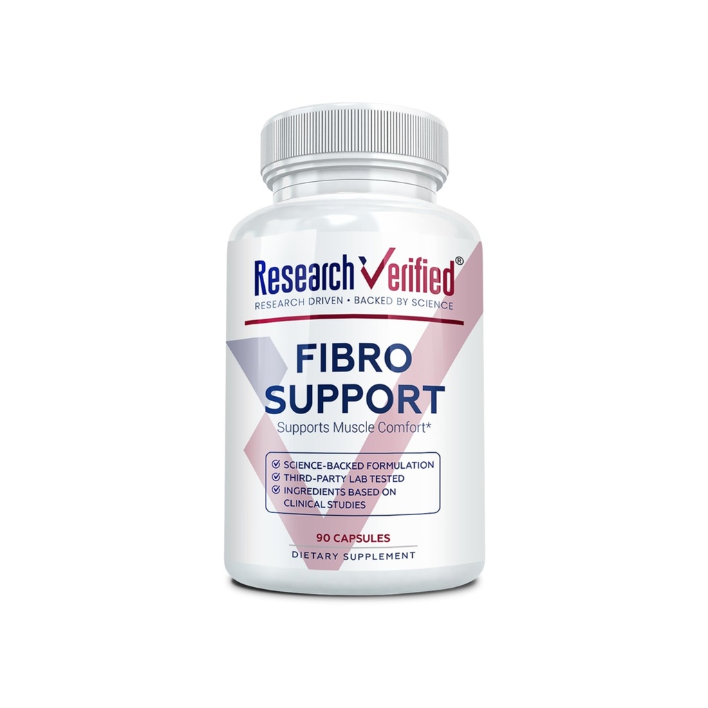 Forschung Verifizierte Fibro Unterstützung - 90 Kapseln - MSM, Magnesium, Vitamin D3, BioPerine - 1 Monat Versorgung - Vegan