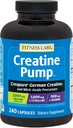 Fitness Labs Creatine Pumpe mit L-Citrulline, L-Arginin und Creapure Creatine Monohydrat - 240 Kapseln