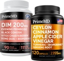 Ceylon Cinnamon (1pk) und Menopause Unterstützung (1pk) Ergänzung Bundle - Potente Vitamine für Herz, Stoffwechsel, Hormone und Immununterstützung - Non-GMO, Vegan, Gluten-frei