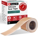 Protect Life Silicone Scar Sheets 1.6" x 118" Roll-3M - Medical Grade Scar Tape für Keloid Bump Entfernung - Wiederverwendbare Silikon Tape Scar Entfernung Streifen, Patches für chirurgische Narben, C Abschnitt