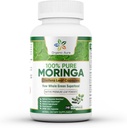 Bio Aura Moringa Kapseln - 240 Ct Großhandelspackung. Authentic Raw Moringa Blatt Ergänzung für Energie, Stoffwechsel, Schnürung, Immunität und gemeinsame Gesundheit. Ganze Blätter Grün Super Food Nutrition.