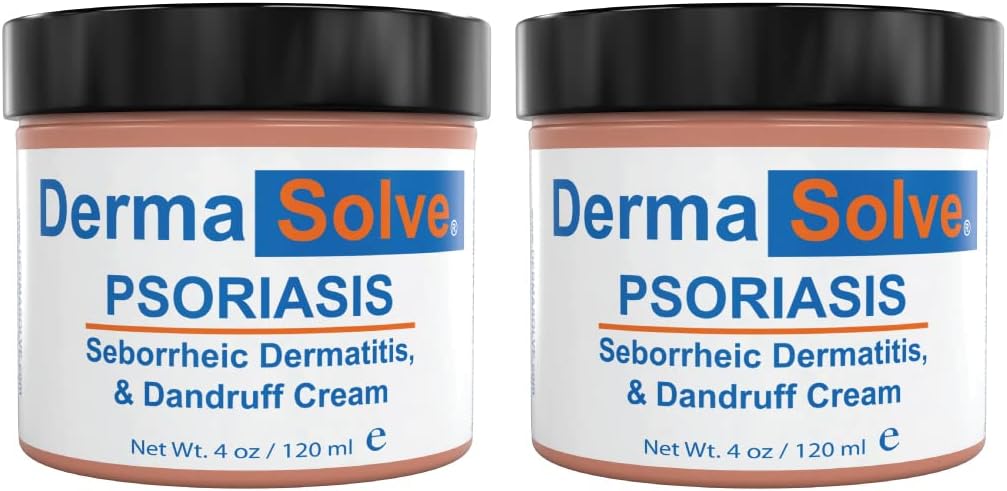 Extra Strength Psoriasis Cream (2 Pack) - Seborrheic Dermatitis & Dandruff Lotion - Advanced Moisturizing Relief Formuliert zu behandeln Itchy Flakey entzündete Haut und verhindern Zukunft Flares - 4.0 oz ea.