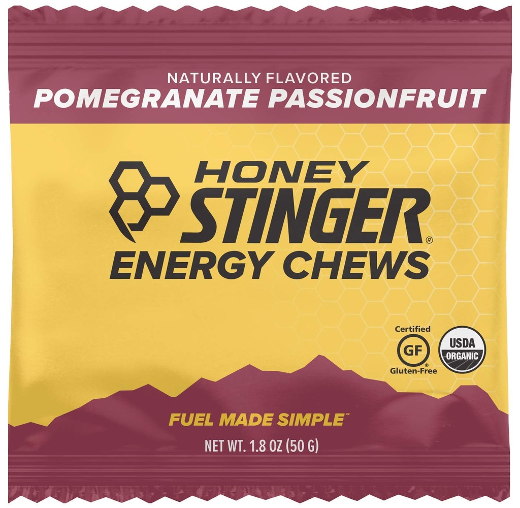 Honig Stinger Bio Energy Chews, Granatapfel Passionfruit, 1,8 Unze