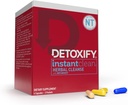 Detoxify – Instant Clean – 4 Kapseln – Professionelle geformte pflanzliche Detox Kapseln – Verbessert mit Metaboost, Milchdistelextrakt, Uva Ursi & Ginseng Extrakt - Plus Aufkleber