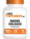 BulkSupplements.com Marine Collagen Capsules - Fish Collagen Supplement, Kollagen für Damen und Herren - hydrolysiertes Collagen, Glutenfrei, 5 Kapseln pro Servierung, 300 Kapseln (Pack von 1)