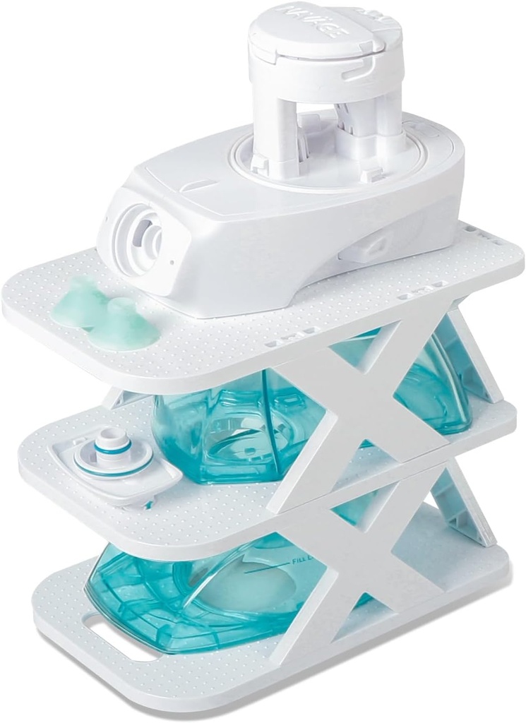 Countertop Caddy Compatible avec Navage Nasal Irrigation System,Nez Oreillers Nettoyage Séchage Caddy Kit Nasal Care System comptoir Caddy, NOMAL, Blanc
