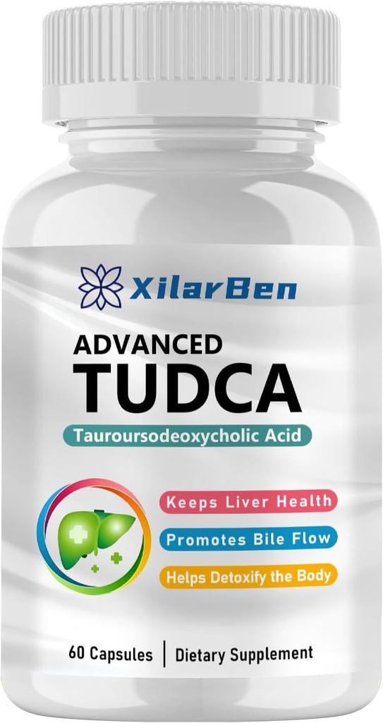 Supplément TUDCA générique-Liver Support,Clease Detox&Repair,Ultra Strength Bile Salt TUDCA 1000mg 60 Capsules
