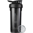 Bouteilles de mélange Strada Tritan Shaker Bouteille avec couvercle de verrouillage, 28-Ounce, Noir