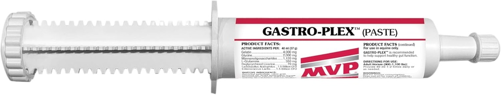 MVP Gastro-Plex Pâte 5-Pack (10 doses) Pâte de soulagement du stress gastrique pour chevaux