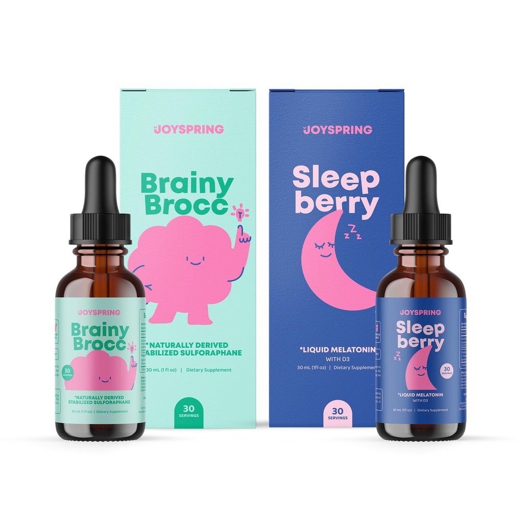 JoySpring SleepBerry Liquid Melatonin und Sulforaphane Ergänzung für Kinder