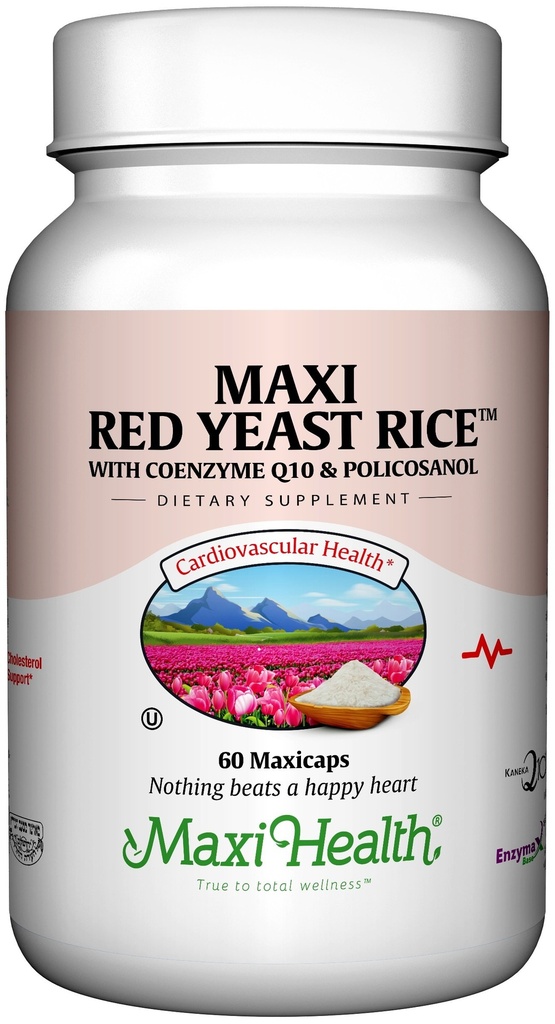 Maxi Health, Maxi Red Yeast Rice Complex (600 Mg), 60 Kapseln