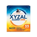 Xyzal 24 Hour Allergy Relief Medicine, Original Prescription Strength Antihistamin, Levocetirizin Dihydrochlorid Tabletten 5 mg, 55 Count