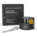Life & Pursuits 100% Pure Real India Himalayan Shilajit Resin, 1.1 oz 500mg, Minimum 75% Fulvic Acid, 85+ Trace Minerals, Nahrungsergänzung für Herren 3rd Party Lab Test Report, 60 Portionen (Pack von 1)