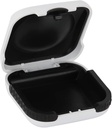 Cas d'aide à l'ouïe Hard Small Splashproof 2,16"*2,04"*0,39" Intérieur coussiné pour 2 aides à l'ouïe, ITE, RIC, CIC