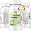 Ulai 4 Hour Allergy Relief 1000 Ct [Made in USA] | Itchy, Watery Eyes, Runny Nose, Sneezing, Sinus Relief | Chlorpheniramin Maleate 4 mg | Antihistamin Allergy Medicine Pharbechlor (1 Flasche)