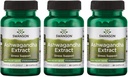 Swanson Ashwagandha Extract-Natural Supplement Förderung einer gesunden Stressreaktion, Energieunterstützung & Nervous System Health-Ayurvedic Supplement für natürliches Wellness-(60 Kapseln, 450mg Jeder) (3 Packung)