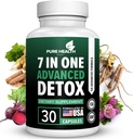 Extra Strength Fast Acting 7-in-ONE Advanced Formula - Full Body Cleanse - Detox & Liver Cleanse - Detox & Liver Repair, All Natural Toxins Remover, Gesunde Reinigungsunterstützung für Leber (30 Kapsel)