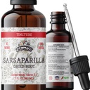 Sarsaparilla Tincture, Organic Sarsaparilla Extract (Smilax Medica) Getrocknete Wurzel, Non-GMO in Kaltgepresstem Organisch Gemüse Glycerin 2 Unze, 670 mg