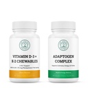 Complexe adaptogène et vitamine D3+K2 Ensemble de chips