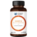 Vitamin World Digest-13 Multi-Enzyme, 1010mg Verdauungsenzyme Mischung mit Amylase, Bromelain, Papain & Lipase für Verdauung und Absorption, Verdauungsenzyme für Bloating & Gas, 120 Caplets