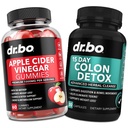 ACV Gummis & Colon Cleanser Detox - 1000MG Apfel Apfel Apfel Apfelessig Gummi & 15 Tage Colon reinigen Detox für Verdauung & Gut Gesundheit - Fast Natural Probiotic Laxative Pillen für Bowel Movement Supplements