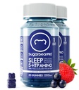SugarBearPro Sleep Gummy 2 mois d'approvisionnement, Mélatonine extra-forte 6mg, pour les hommes et les femmes, Vitamine végétalienne B6, L-Theanine, 5 HTP, Valérien, aide au sommeil pour les adultes et les adolescents, certifié Kosher
