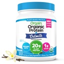 Orgain Organic Vegan Protein Pulver + Hafermilch, Vanille Bohne - 20g Pflanzenbasiertes Protein, Glutenfrei, Keine Milch, Soja oder Lactose Zutaten, Niedriger Zucker, Non-GMO, Kosher, Für Shakes & Smoothies - 1.05lb