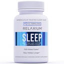 Relaxium Sleep Aid, 14 jours d'approvisionnement, Non-Habit Forming, Supplément diététique pour mieux dormir, sans drogue, anti-stress, avec Magnésium, Melatonine, GABA, Camomile, Fabriqué aux États-Unis (28 Capsules végétaliennes)
