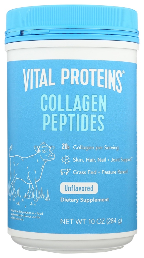 Protéines vitales Peptide de collagène Poudre de protéines, 10 OZ