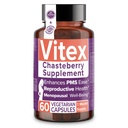 Intimate Rose Vitex Chasteberry Ergänzung für Frauen, 1000 mg - Chaste Tree Berry für Hormon Balance, Fertility & PMS Unterstützung, Regulate Cycles - 60 Kapseln