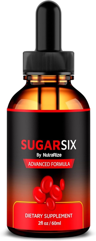 NutraRize SugarSix gouttes, Sucre Officiel Six Formule liquide, Tout le soutien naturel pour des niveaux stables et sains, goutte à goutte Premium pour maintenir une bonne circulation, Sucre Six Avis (30 portions)