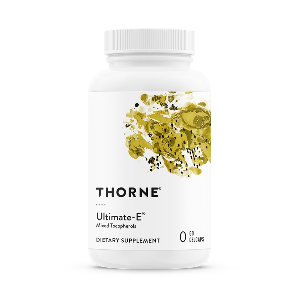THORNE - Ultimate-E - Enthält alle natürlichen Formen von Vitamin E - 60 Gelcaps