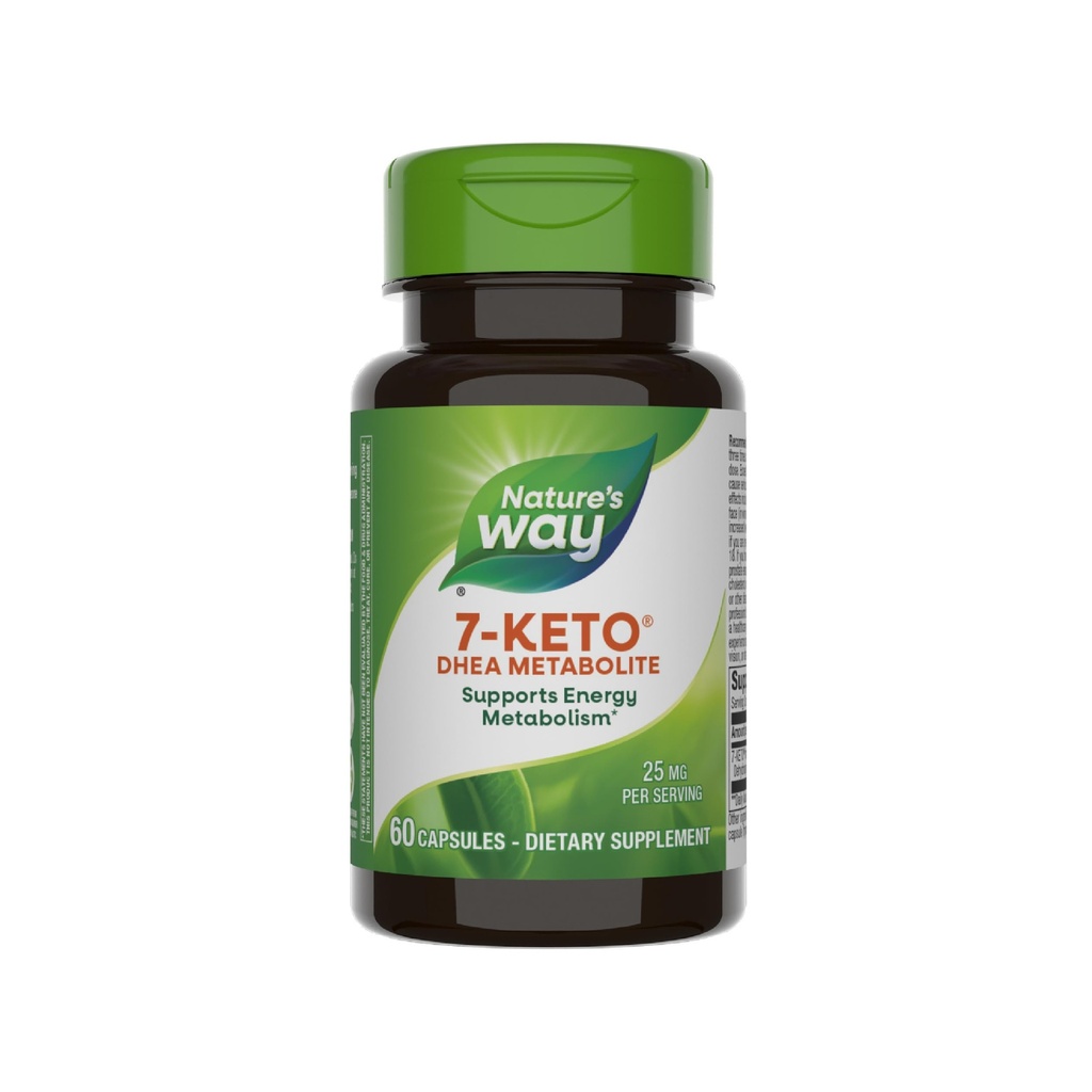 Nature's Way 7-KETO, DHEA Metabolite, Metabolism Support Supplement*, 25mg Potency Per Serving, 60 Kapseln